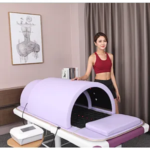 Far infrared hothouse sauna dome with photon light