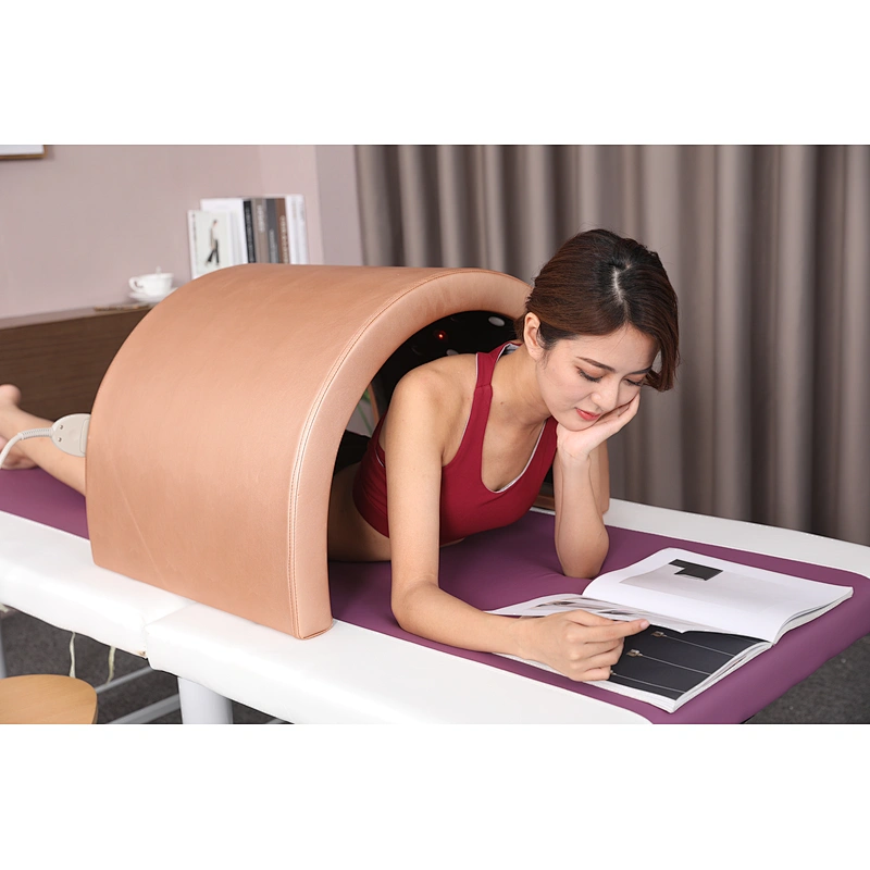 Portable infrared sauna dome with slimming dome