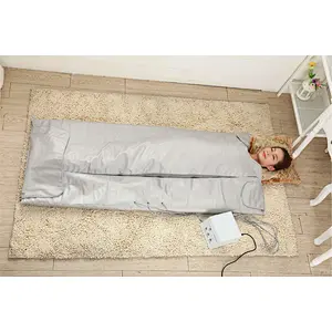Home use Portable Thermal Heating Far Infrared Ray 3 Zones Silver Sauna Blanket For Weight Loss