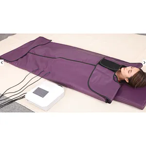 Factory Direct Slimming Wraps With Bian Stone And Photon Light Portable 3 Zone Far Infrared Sauna Blanket