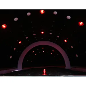 Far infrared hothouse sauna dome with photon light