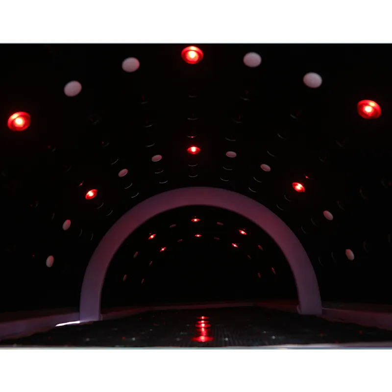 Far infrared hothouse sauna dome with photon light