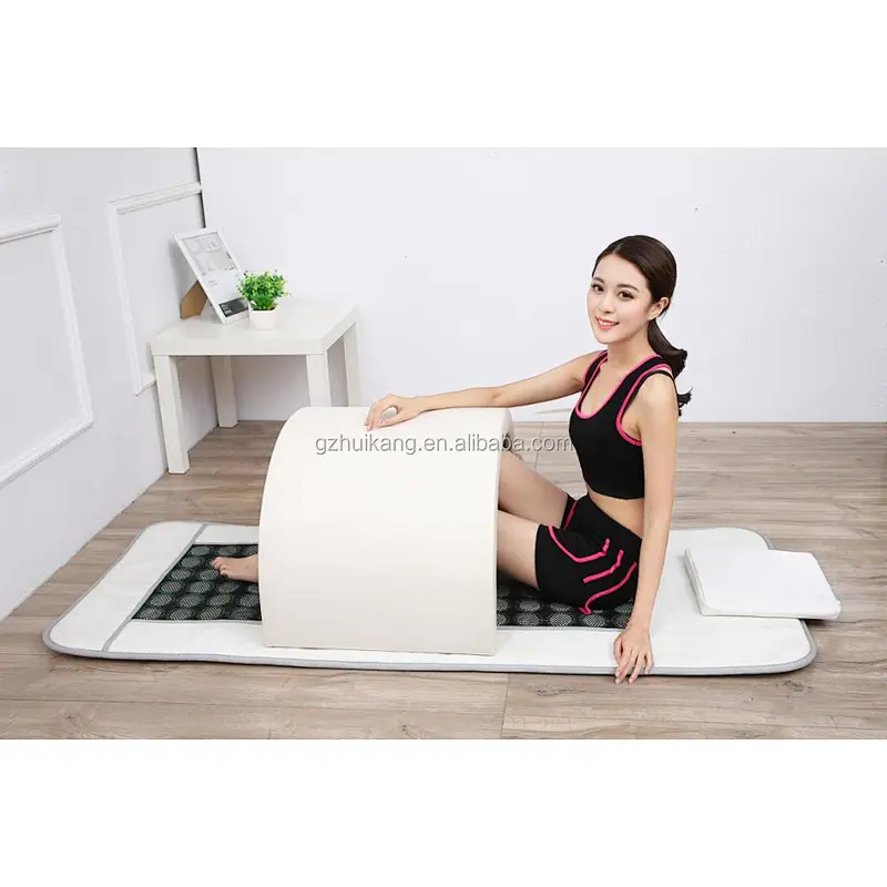 Portable mini size sauna dome and luxury mat combination for Ovary care