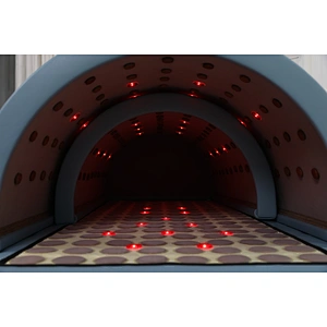 3 heating zones portable massage red color Bian stones hyperthermia dry fir far infrared spa capsule sauna dome