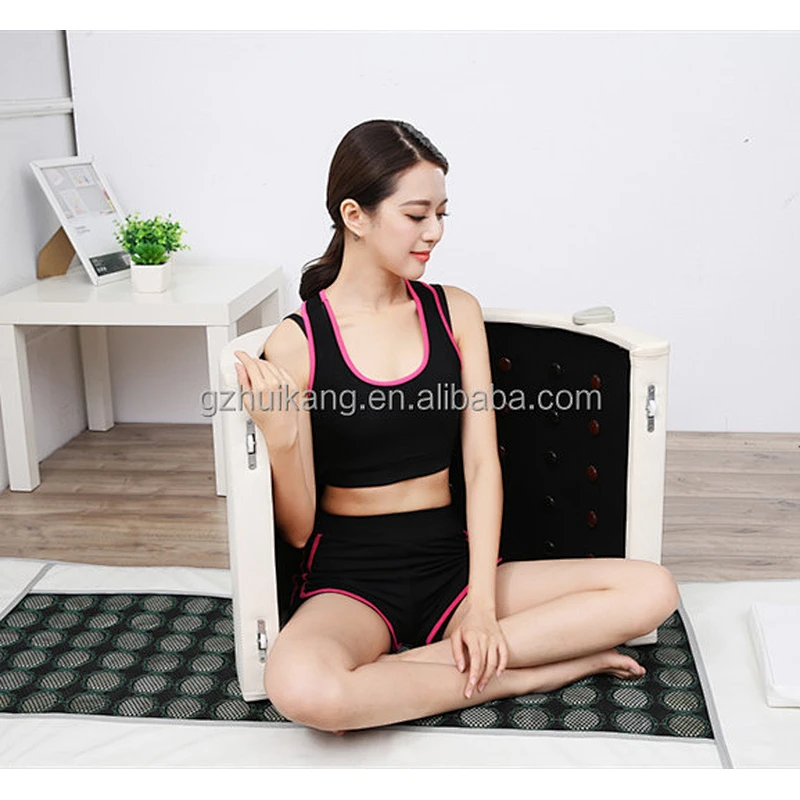 Mini size spa capsule germanium stone sauna dome with Bian stone heating mat S-115