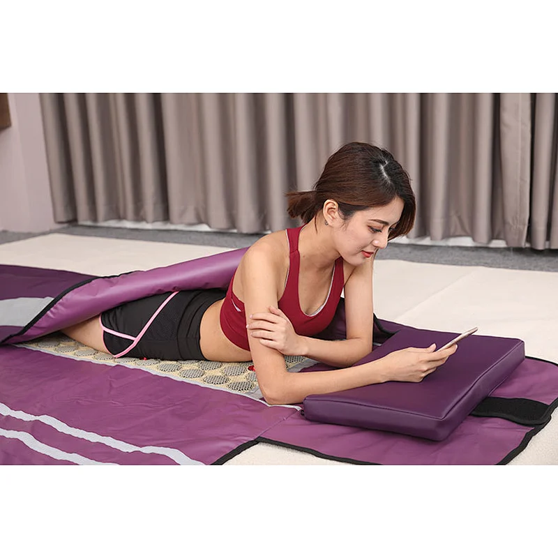 Bian Stone Spa Factory CE OEM Slimming Thermal Purple Infrared Sauna Blanket