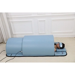 3 heating zones portable massage red color Bian stones hyperthermia dry fir far infrared spa capsule sauna dome