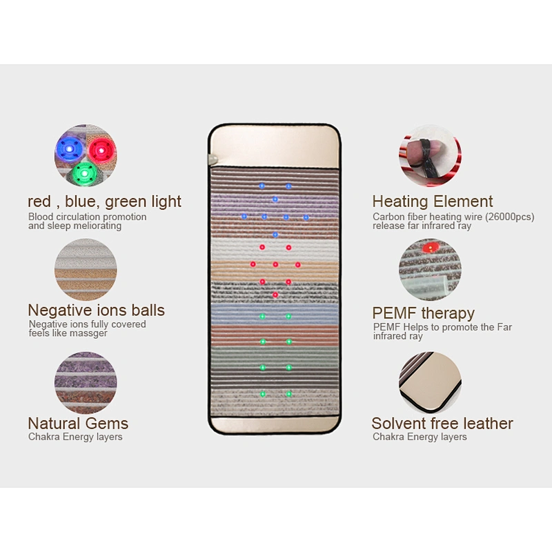2021 hot sell  Pain Relief   Mattress Photon Infrared  Heating Mat Mattress for women use