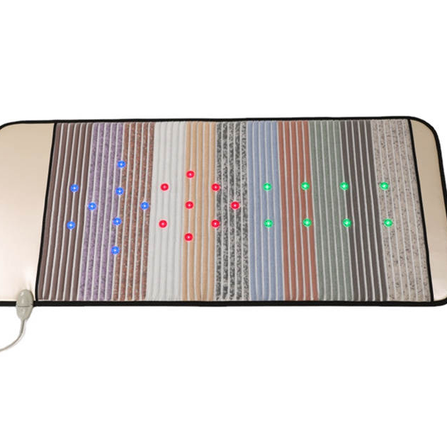 Electric Far Infrared Heating Thermal Therapy Amethyst Full Body Mattress Back Lumbar Pad for Bed