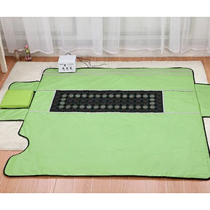 infrared heated sauna blanket with jade and tourmaline stone
