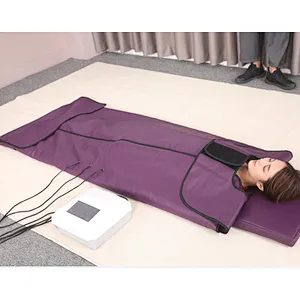2021 new design professional salon 3 zones 96pcs bian stone purple infrared sauna blanket