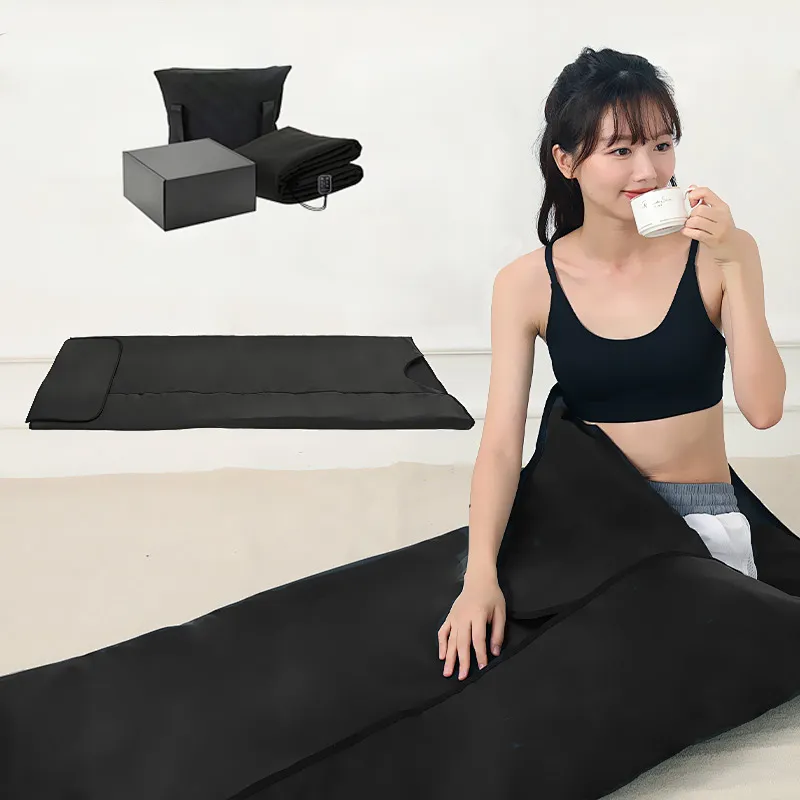 Home Spa Heated Hot Body Slimming Anti-ageing Fat Reduce Blanket Far Infrared Sauna Blanket