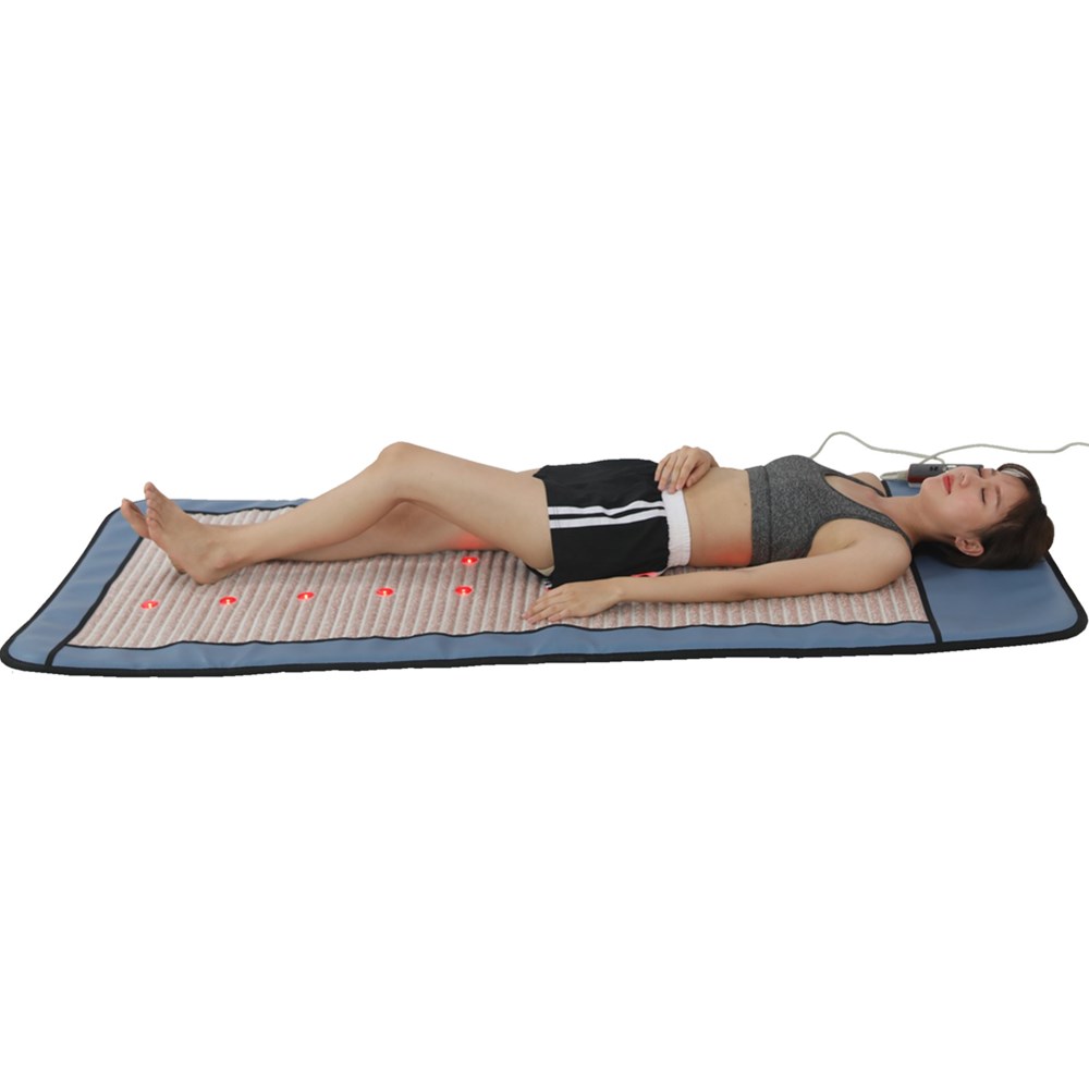 Photon Led Light Therapy Mattress PEMF Healing Far Infrared Mat Heating Amethyst Crystals Mat