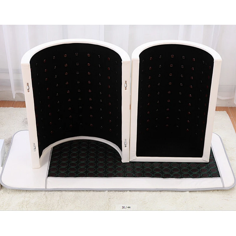 2020 low EMF luxury tourmaline leather infrared sauna dome