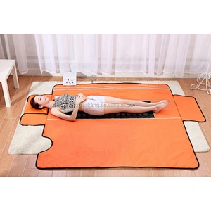 Slimming 3 heating zones portable Far Infrared Thermal Weight Loss with CE Spa Body Wrap Sauna Blanket