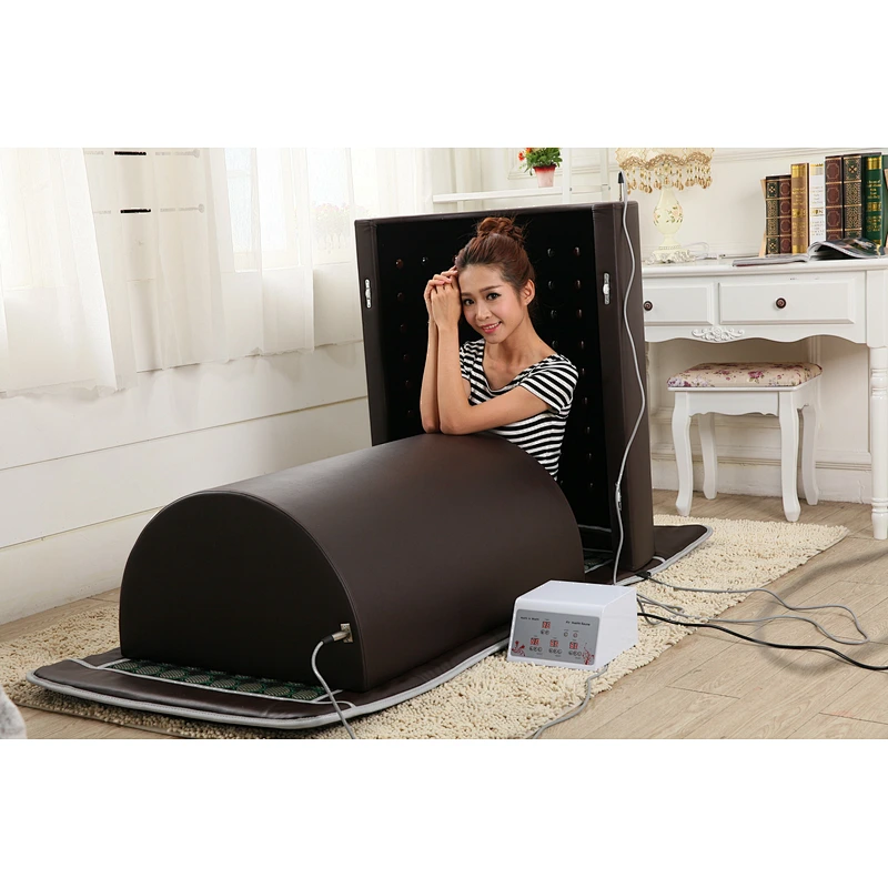 3 Heating Zones Fir Spa Capsule Slimming Thermal Detox Tourmaline Infrared Sauna Dome weight loss