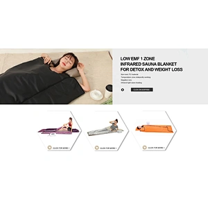 2021 New arrival Far Infrared Sauna Slimming Blanket Detox in Black Color