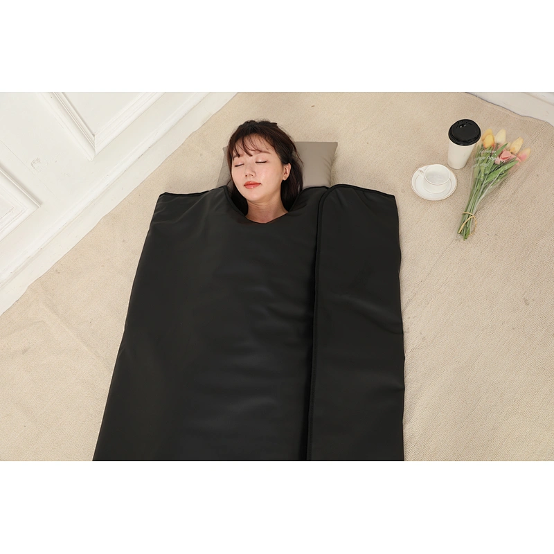 low emf home infrared sauna blanket sauna  wrap black slimming wrap