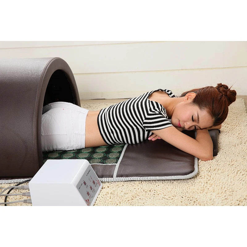 Far Infrared laying down sauna With Jade Stone Germanium Stone