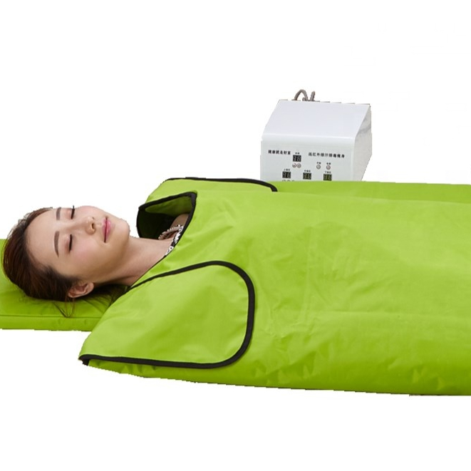hot selling health 3 heating zones for weight loss and detox tourmaline sauna blanket