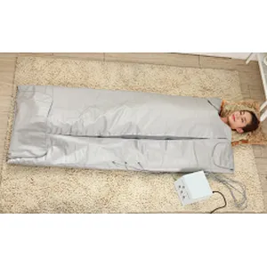 3 heating zones portable Far infrared sauna wrap thermal body slimming and detox sauna  blanket