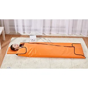 OEM/ODM infrared sauna slimming body wrap cellulite blanket with 64pcs tourmaline stones