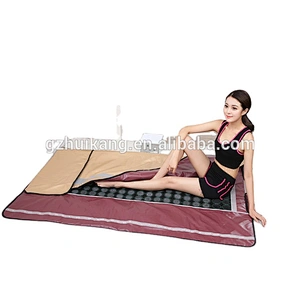 Huikang Custom Logo Body Wrap Heat Far Infrared Sauna Blanket with Bian stone For Weight Loss And Detox