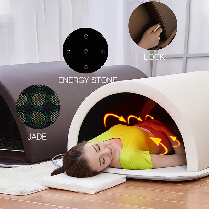 far infrared body slimming sauna bed  tourmaline therapy heated detox sauna bed