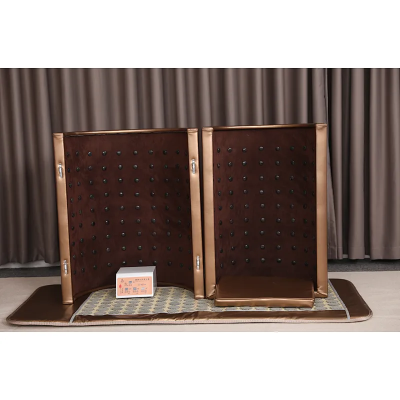 Factory direct sale home use spa golden bian stones low emf sauna dome