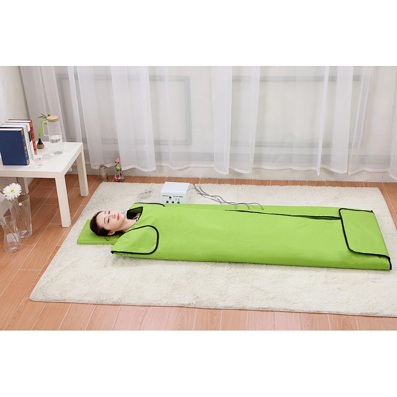 Portable infrared tourmaline sauna blanket for weight loss and detox