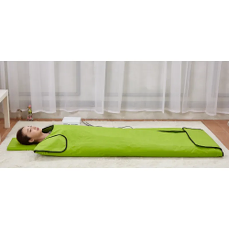 OEM/ODM infrared sauna slimming body wrap cellulite blanket with 64pcs tourmaline stones