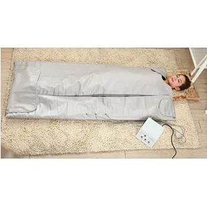 3 heating zones portable Far infrared sauna wrap thermal body slimming and detox sauna  blanket
