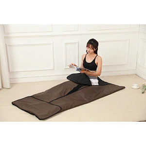 Portable hot selling one heating zone Low EMF handle controller weight loss and detox infrared body wrap sauna blanket