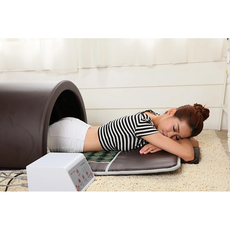 3 heating zone portable tourmaline &jade stone beauty care infrared sauna dome