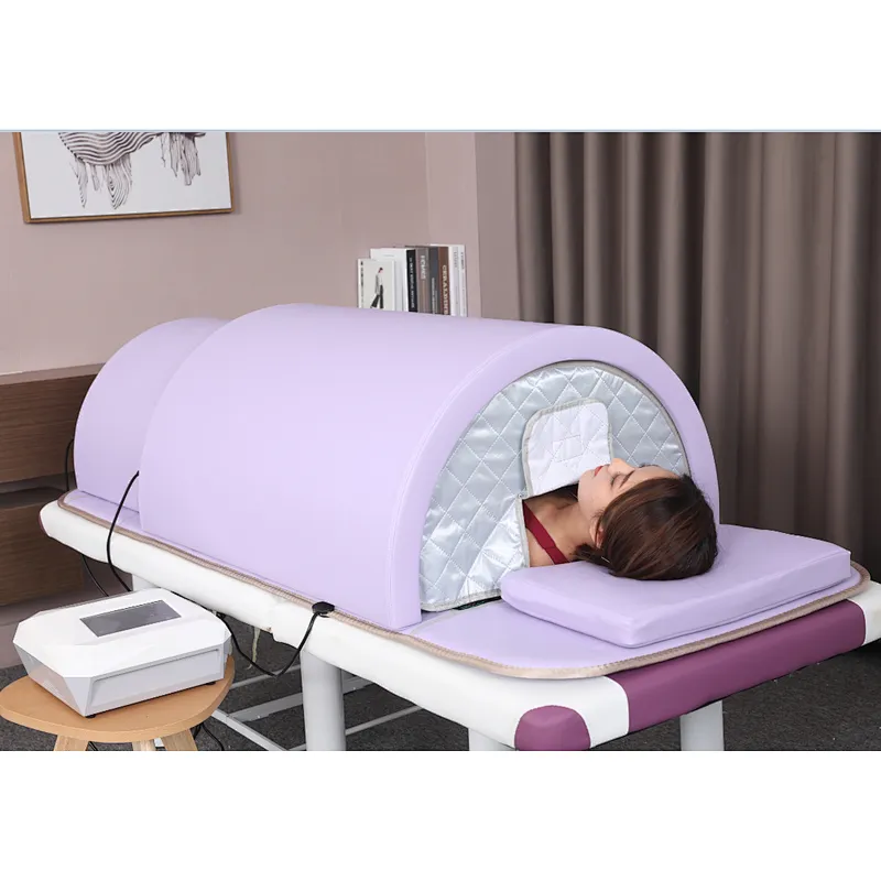 Far infrared hothouse sauna dome with photon light