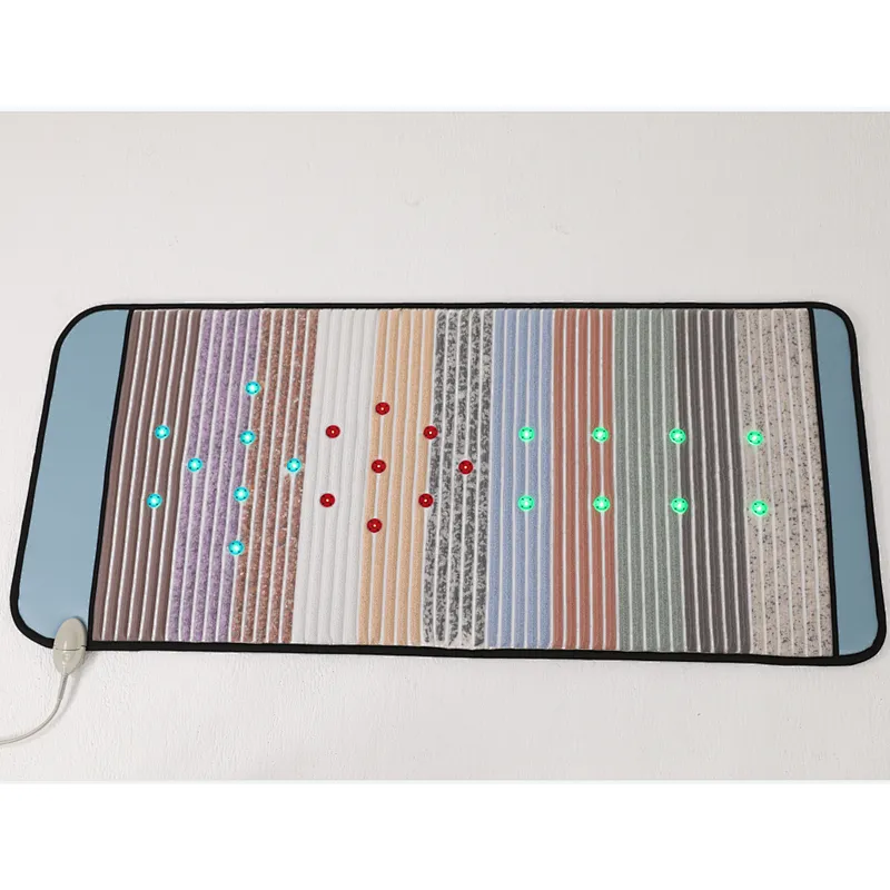 Chakra sauna infrared heating jade tourmaline bio therapy photon thermal amethyst crystal mat pemf