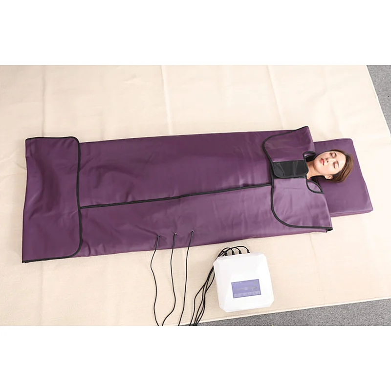 Bian Stone Spa Factory CE OEM Slimming Thermal Purple Infrared Sauna Blanket
