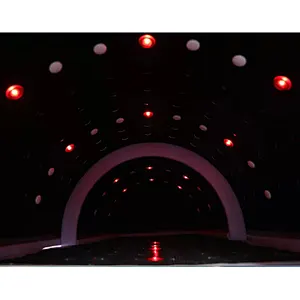 Low EMF  Led Light  Weight loss and detox tourmaline stones 3 heating zones infrared sauna capsule