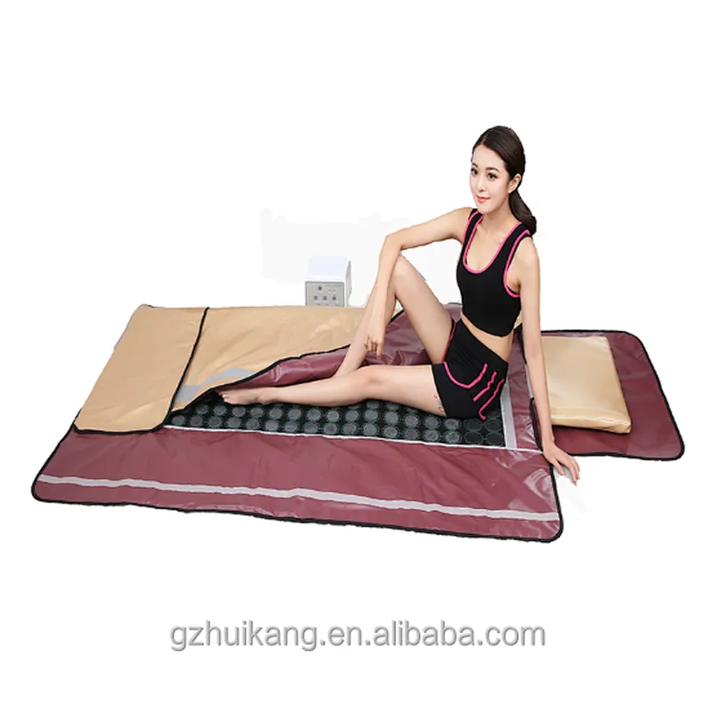 2017 Newest luxurious infrared sauna blanket with Bian stones body slimming wrap