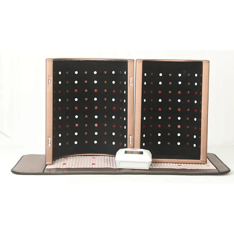 pine wooden frame 3 heating zone far infrared photon led light sauna dome