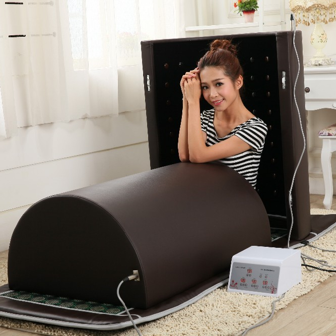 Far Infrared laying down sauna With Jade Stone Germanium Stone