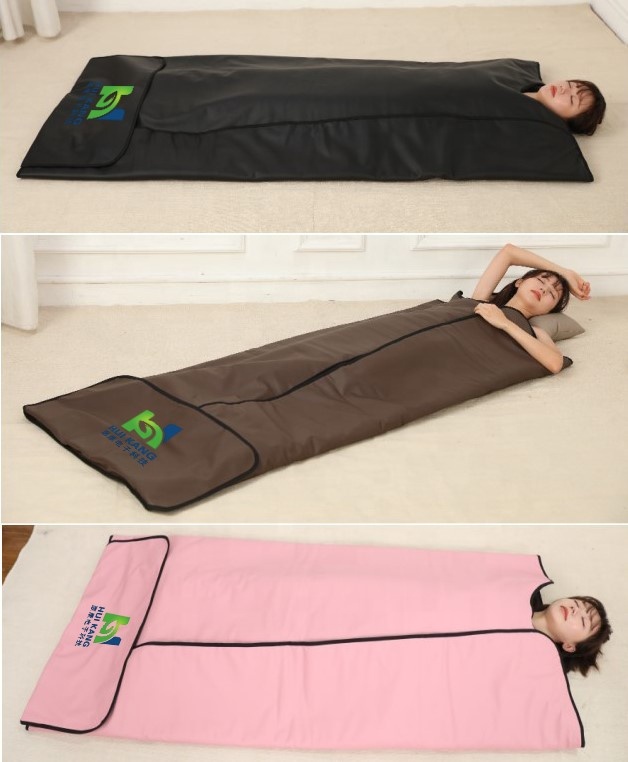 Carbon fiber heating wire real far infrared heating infrared sauna blanket with handle hold controller