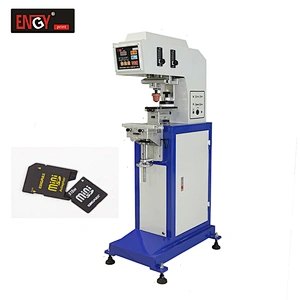 2019 hot sale new product single color transverse flow print micro sd memory card pad printing machine
