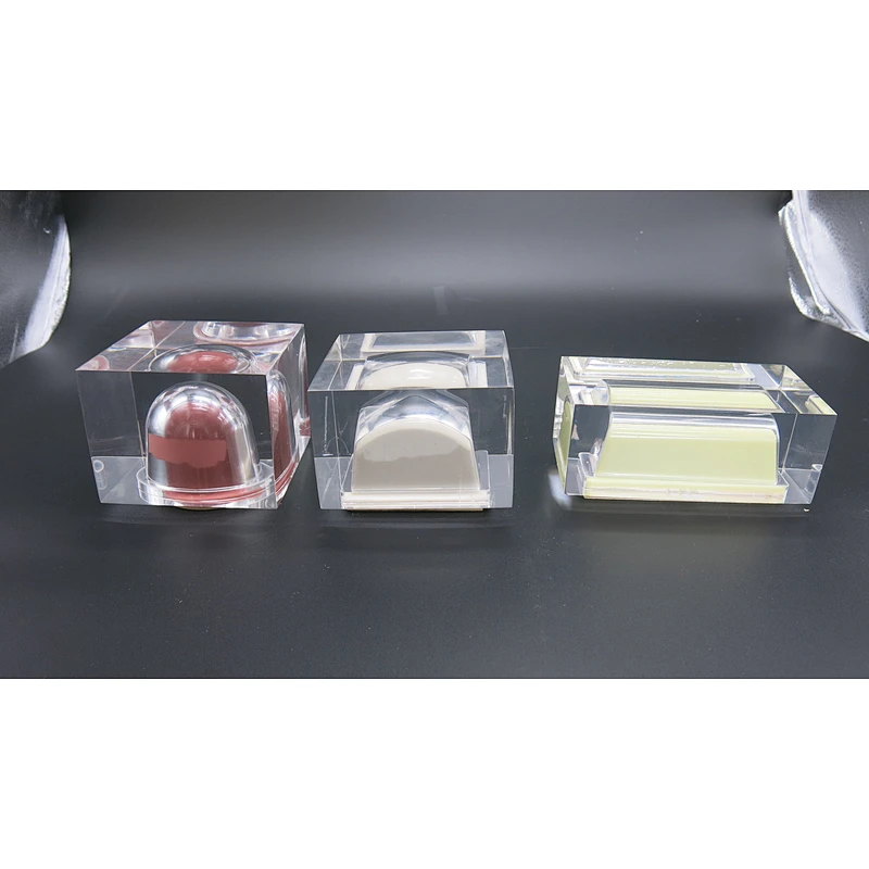 Round silicone pad acrylic moulds square silicone pad moulds for pad printing machine