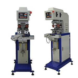 Hot sale pad printer 2 color closed ink cup  pad printing machine for promotions