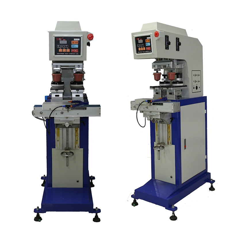 Hot sale pad printer 2 color closed ink cup  pad printing machine for promotions