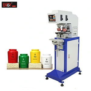 Hot sale pad printer  2 color pad printing machine for aluminum cans