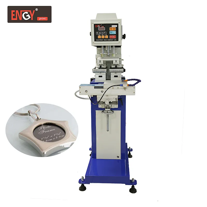 2021 new machine semi-automatic pad printing machine 2 color pad printer machine