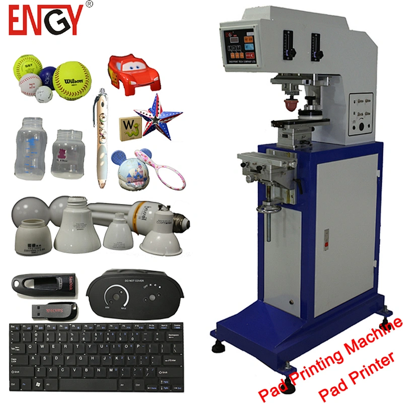Penumatic 1 color closed ink cup pad tampo printing machine for bottle mug printing