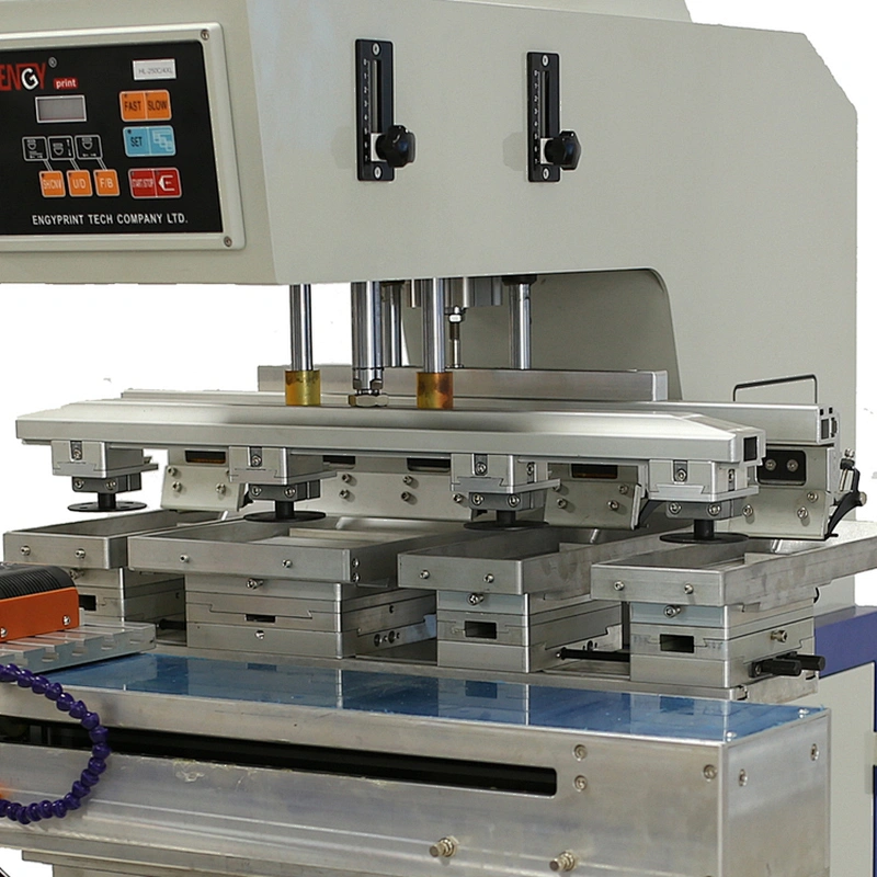 Good quality cheap price easy manual 4 color ink cup pad printer